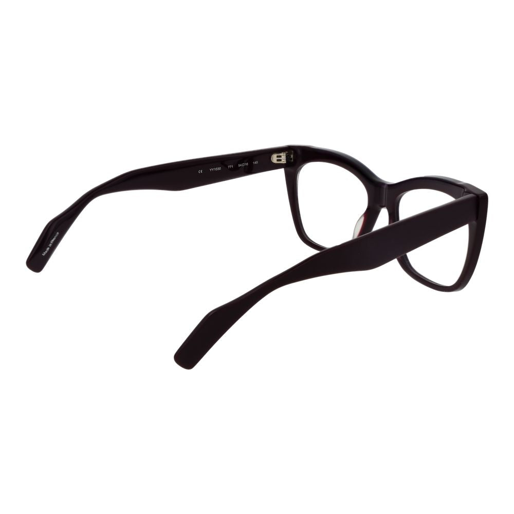 Eyeglasses Frames by Yohji Yamamoto for unisex in acetate purple showcases a reflective silhouette, artfully incorporating a sophisticated purple coloured frame with a distinct full-frame frame design.