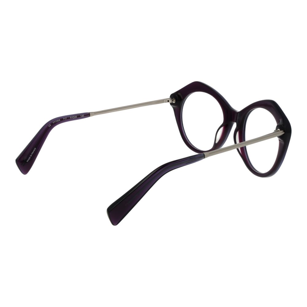 Eyeglasses Frames by Yohji Yamamoto for women in metal purple features an refined silhouette, showcasing the refined purple coloured frame and sophisticated full-frame frame design.