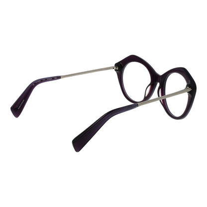 Eyeglasses Frames by Yohji Yamamoto for women in metal purple features an refined silhouette, showcasing the refined purple coloured frame and sophisticated full-frame frame design.