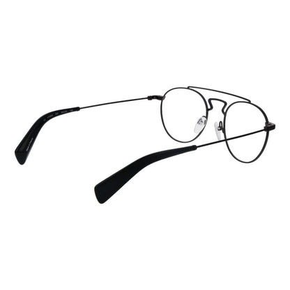 Eyeglasses Frames by Yohji Yamamoto for men in metal and black showcases an refined full-frame frame design featuring a sophisticated black coloured frame for an refined and refined aesthetic.