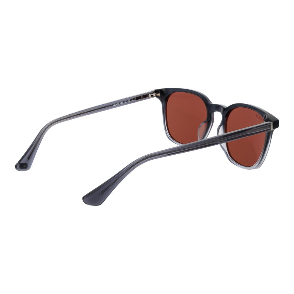 Sunglasses by Web for men in acetate gray features an ethereal full-rim round frame design with gray coloured frame frames and non-polarized category-3-dark-tint lens for a ethereal finish.