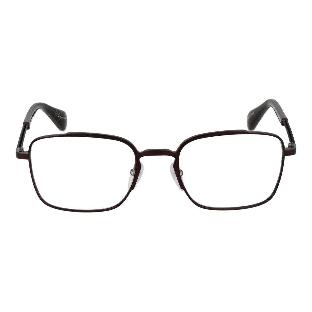 Eyeglasses Frames by Yohji Yamamoto for men in metal bronze showcases a refined full-frame frame design with a refined bronze coloured frame finish for a refined and sophisticated look.