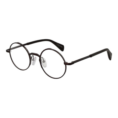 Eyeglasses Frames by Yohji Yamamoto for men in metal bronze features an refined silhouette, showcasing the refined bronze coloured frame and sophisticated full-frame frame design.