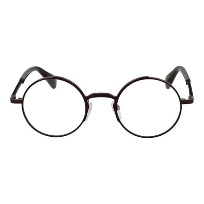 Eyeglasses Frames by Yohji Yamamoto for men in metal bronze features an refined silhouette, showcasing a sophisticated bronze coloured frame and refined full-frame frame design for a refined look.