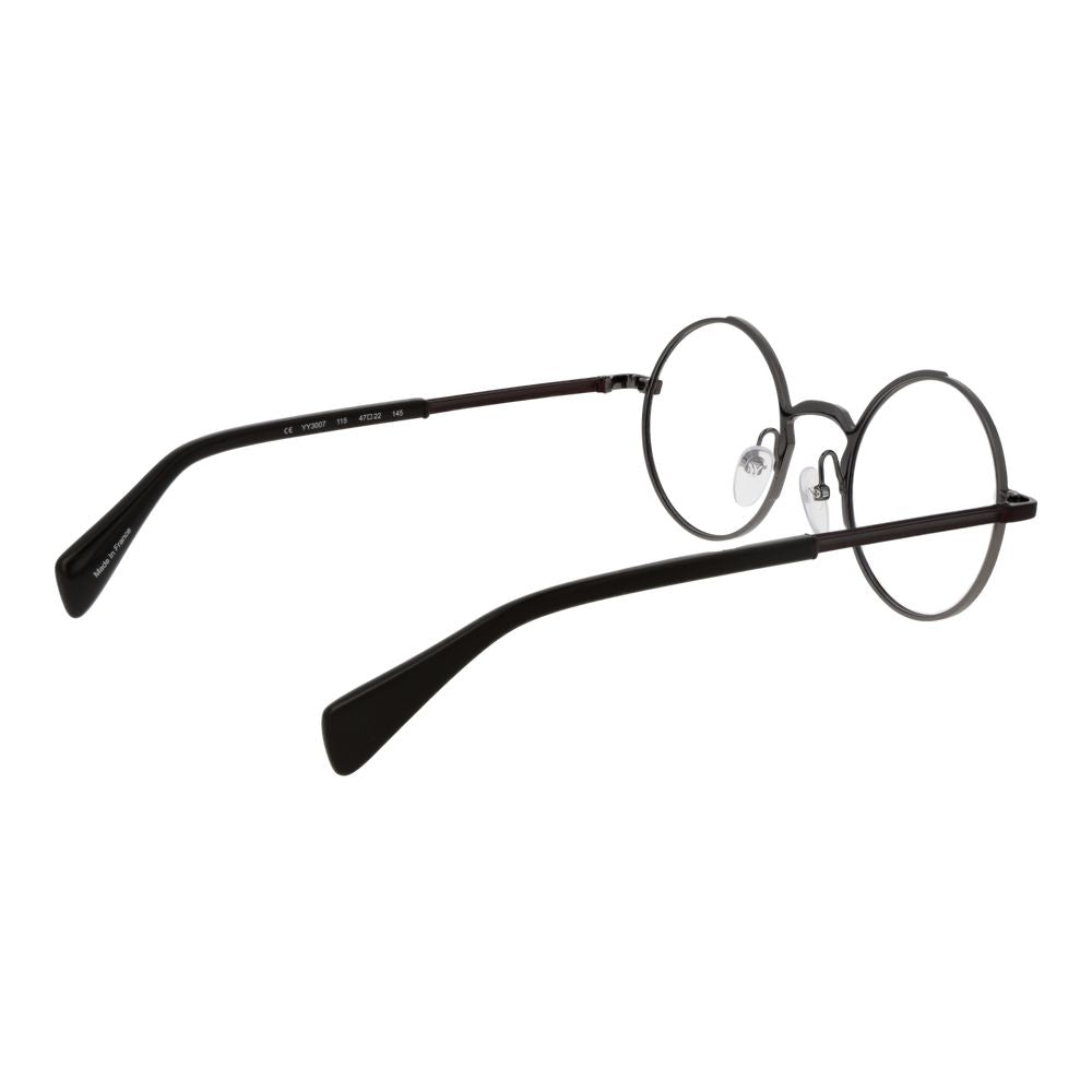 Eyeglasses Frames by Yohji Yamamoto for men in metal bronze showcases a reflective silhouette, artfully incorporating a sophisticated bronze coloured frame with a distinct full-frame frame design.