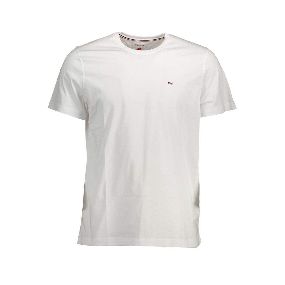 Tommy Hilfiger Men's Short-Sleeve Crew Neck Organic Cotton T-Shirt - White