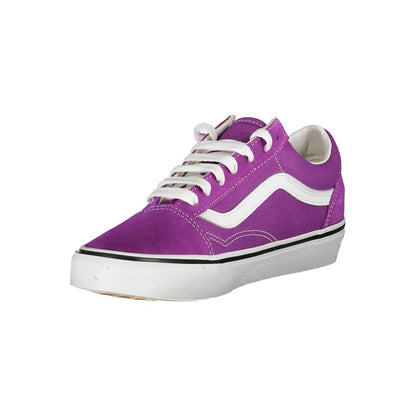 Sneakers by Vans for women in polyester purple presents a sumptuous silhouette as Women's Fashion Polyester Sneakers, expertly defined by a sumptuous fashion style for a sumptuous, high-fashion look.