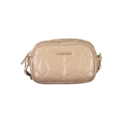 Shoulder Handbag by Mario Valentino for women in polyethylene brown features a signature silhouette, showcasing a secure zipper and signature internal-pockets with versatile shoulder-strap & adjustable-strap for a sophisticated look.