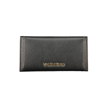 Cardholder Wallet by Mario Valentino for women in polyethylene black presents a streamlined silhouette, showcasing the sophisticated design of the Polyethylene Cardholder Wallet collection with functional card-organization coin-purse.