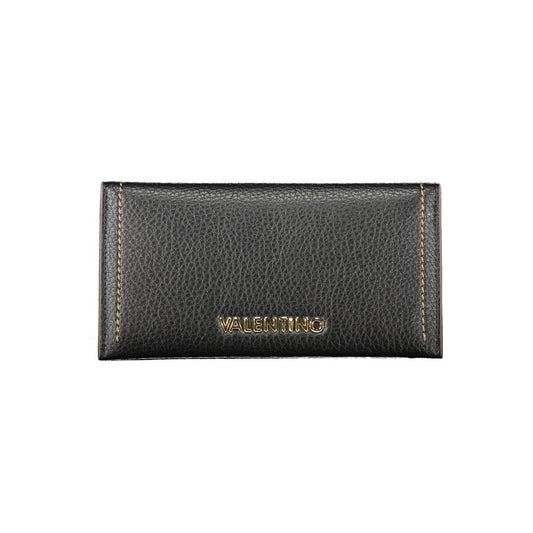 Cardholder Wallet by Mario Valentino for women in polyethylene black presents a streamlined silhouette, showcasing the sophisticated design of the Polyethylene Cardholder Wallet collection with functional card-organization coin-purse.