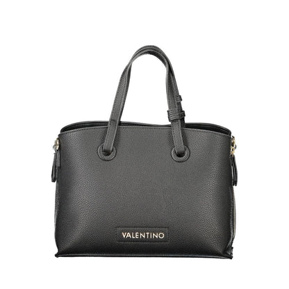Evening Handbag by Mario Valentino for women in polyethylene black features a refined silhouette, showcasing a secure snap & zipper, organized built-in-compartments, and versatile shoulder-strap, handle & adjustable-strap for a refined finish.