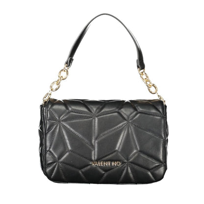 Shoulder Handbag by Mario Valentino for women in polyethylene black features a signature silhouette, showcasing a secure zipper & magnetic and signature internal-pockets with versatile shoulder-strap, adjustable-strap, detachable-strap & handle for a sophisticated look.