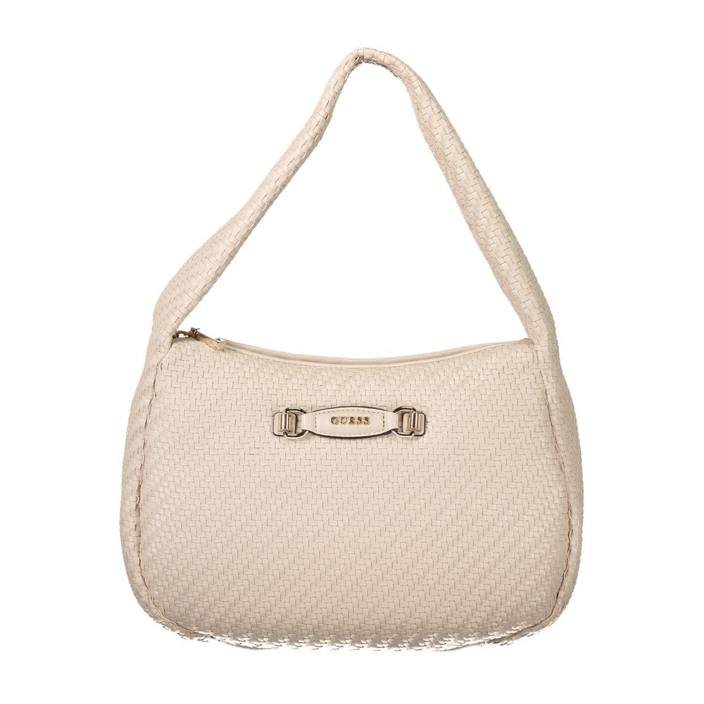 Handbag by Guess Jeans for women in polyethylene pink features an refined silhouette, showcasing a secure zipper, ample document-holder, and versatile for a sophisticated refined aesthetic.