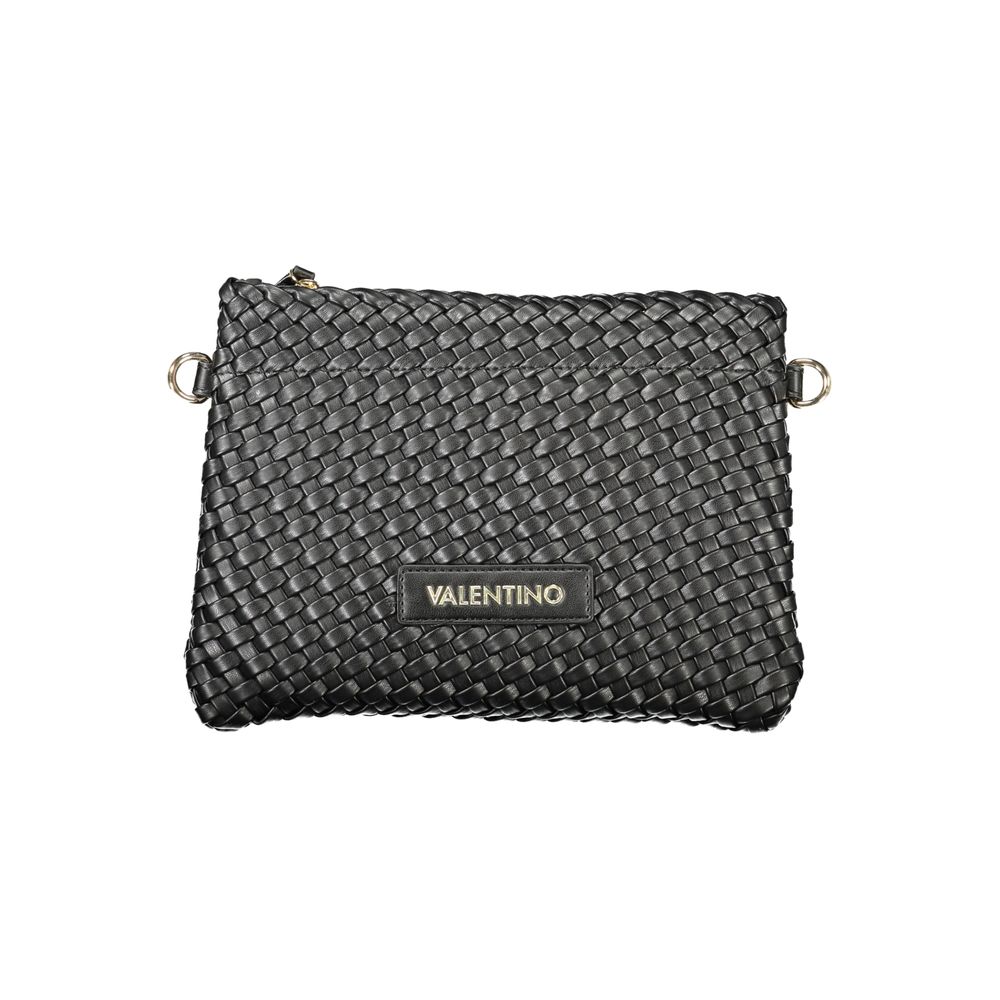 Shoulder Handbag by Mario Valentino for women in polyethylene black presents a ornamental silhouette, showcasing a secure zipper, ample document-holder & internal-pockets, and versatile shoulder-strap & adjustable-strap for a ornamental finish.