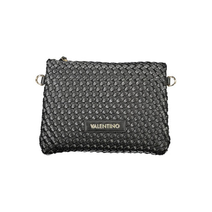 Shoulder Handbag by Mario Valentino for women in polyethylene black presents a ornamental silhouette, showcasing a secure zipper, ample document-holder & internal-pockets, and versatile shoulder-strap & adjustable-strap for a ornamental finish.