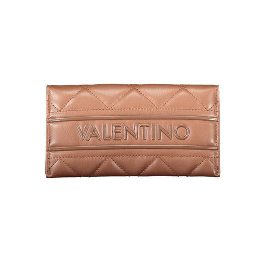 Cardholder Wallet by Mario Valentino for women in polyethylene & polyurethane brown presents a refined silhouette, artfully capturing the essence of the Polyethylene & Polyurethane Cardholder Wallet design with sophisticated card-organization coin-purse for a refined look.