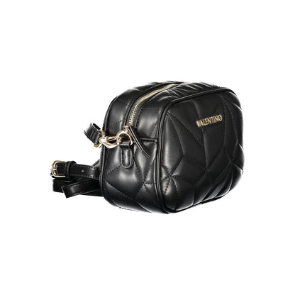 Shoulder Handbag by Mario Valentino for women in polyethylene black features a refined silhouette, showcasing a secure zipper, organized internal-pockets, and versatile shoulder-strap & adjustable-strap for a refined finish.