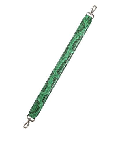 Shoulder Strap by Dolce & Gabbana for women in python leather black, green & silver features a effortlessly chic design, perfectly complementing the signature look of the Python Leather Shoulder Strap.