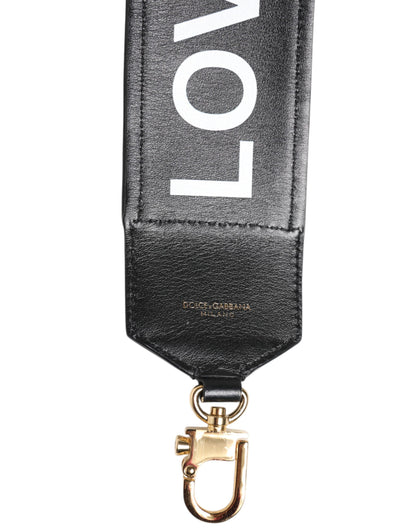 Shoulder Strap by Dolce & Gabbana for women in calfskin leather black, leopard-print & print features a chic design, presenting a refined view of the Calfskin Leather Shoulder Strap with a chic finish.