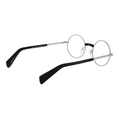 Eyeglasses Frames by Yohji Yamamoto for men in metal silver showcases a refined full-frame frame design with a refined silver coloured frame finish for a refined and sophisticated look.