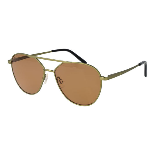 Sunglasses by Serengeti for unisex in plastic green features an lustrous aviator full-rim frame design with green coloured frame detailing and photochromatic polarized category-2-medium-tint lens for a lustrous aesthetic.