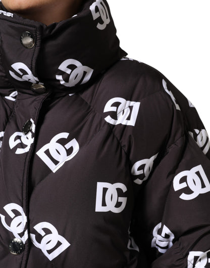 Dolce & Gabbana Women's Quilted Polyester Puffer Jacket - Black