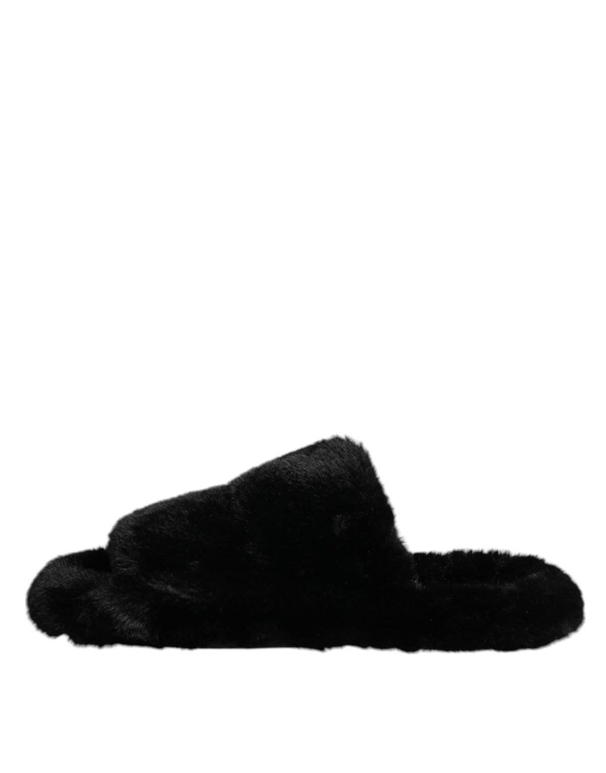 Dolce & Gabbana Men's Leather Polyester Satin & Velvet Slider Sandals - Black Red