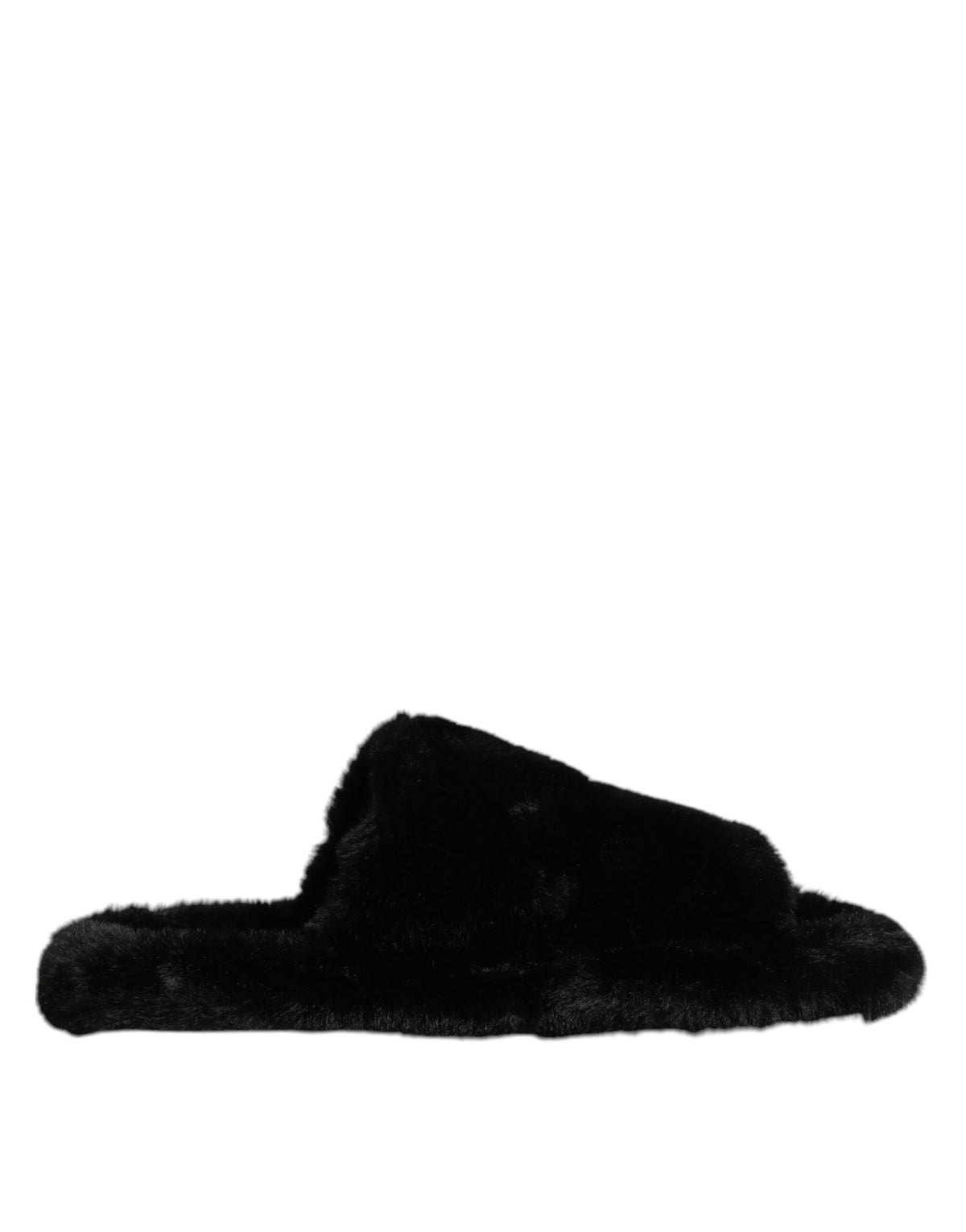 Dolce & Gabbana Men's Leather Polyester Satin & Velvet Slider Sandals - Black Red