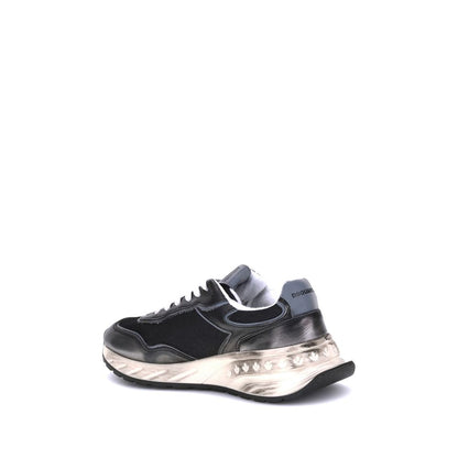 Athletic Sneakers Dsquared² men bos taurus calf leather black & monogram featuring a avant-garde Men's Athletic Bos Taurus Calf Leather Sneakers design with a avant-garde athletic style for a refined finish.