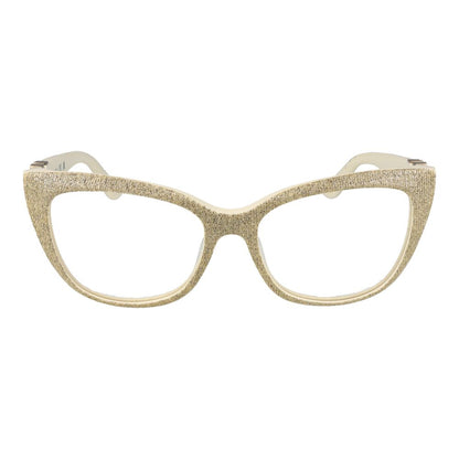 Eyeglasses Frames by Marciano by Guess for women in acetate gold features an refined silhouette, showcasing a sophisticated gold coloured frame and refined full-frame frame design for a refined look.