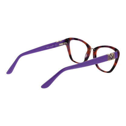Eyeglasses Frames by Marciano by Guess for women in acetate brown features a refined silhouette, showcasing a refined brown coloured frame and full-frame frame design for a sophisticated, premium look.