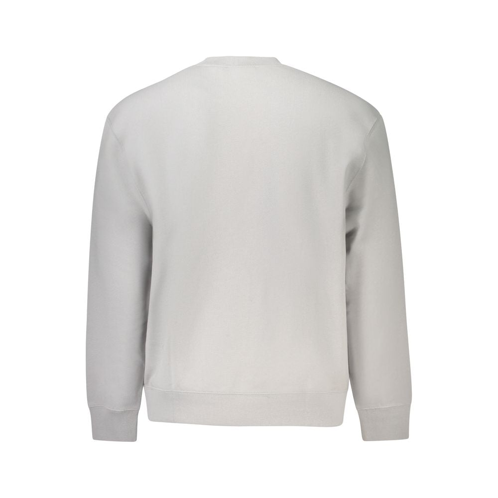 Sweatshirt by Calvin Klein for men in cotton polyester gray features an magnificent silhouette, showcasing a sophisticated and detail for a truly magnificent finish.