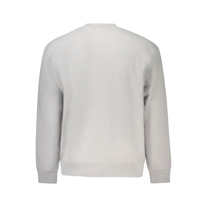 Sweatshirt by Calvin Klein for men in cotton polyester gray features an magnificent silhouette, showcasing a sophisticated and detail for a truly magnificent finish.