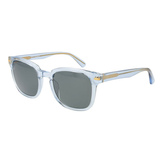 Sunglasses by Serengeti for unisex in acetate and blue presents a sumptuous silhouette, featuring blue coloured frame and full-rim square frame design with photochromatic polarized category-2-medium-tint lens for a sumptuous look.