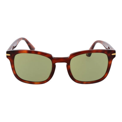 Sunglasses by Serengeti for unisex in acetate and brown presents a sumptuous silhouette, featuring brown coloured frame and rectangle full-rim frame design with photochromatic category-2-medium-tint lens for a sumptuous look.