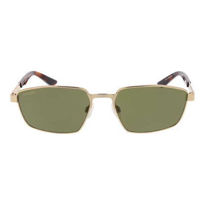 Sunglasses by Serengeti for men in metal and gold presents a sumptuous silhouette, featuring gold coloured frame and rectangle full-rim frame design with photochromatic polarized category-3-dark-tint lens for a sumptuous look.