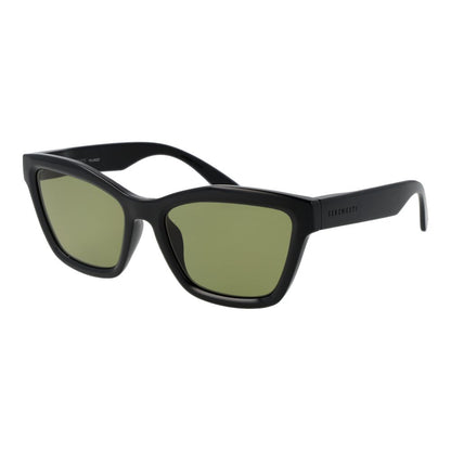 Sunglasses by Serengeti for women in eco-nylon and black featuring an opulent full-rim cat-eye frame design with a sophisticated black coloured frame finish and high-performance polarized category-2-medium-tint lens.