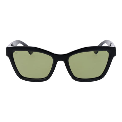 Sunglasses by Serengeti for women in eco-nylon black features an lustrous full-rim cat-eye frame design with black coloured frame detailing and polarized category-2-medium-tint lens for a lustrous aesthetic.