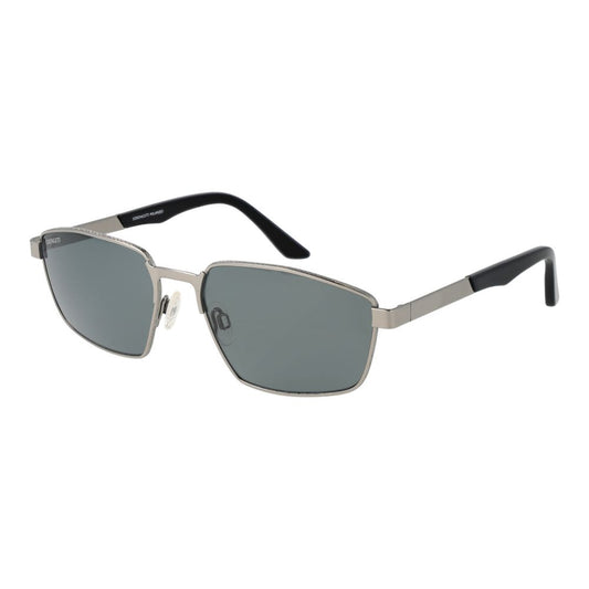 This Sunglasses by Serengeti for men in metal gray presents a sumptuous silhouette, showcasing a sumptuous rectangle full-rim frame design in gray coloured frame and high-performance photochromatic polarized category-2-medium-tint lens.