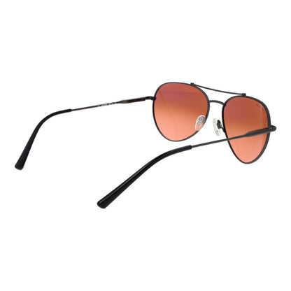 Sunglasses by Serengeti for unisex in metal and black presents a sumptuous silhouette, featuring black coloured frame and aviator full-rim frame design with photochromatic category-2-medium-tint lens for a sumptuous look.
