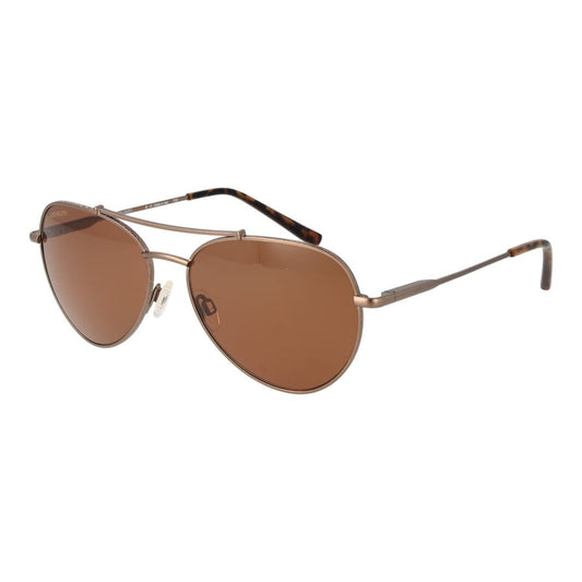 Sunglasses by Serengeti for unisex in metal brown features a sumptuous silhouette, showcasing a sumptuous aviator full-rim frame design in brown coloured frame with high-performance photochromatic polarized category-2-medium-tint lens.