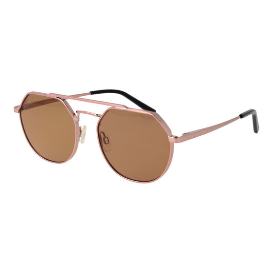 Sunglasses by Serengeti for unisex in metal rose-gold showcases a ethereal silhouette, featuring rose-gold coloured frame aviator full-rim frame design with polarized category-2-medium-tint lens for a ethereal finish.