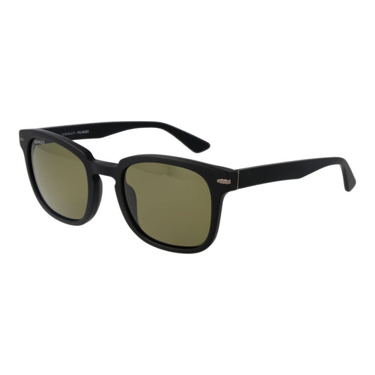 Sunglasses by Serengeti for unisex in acetate black showcases a ethereal silhouette, featuring black coloured frame rectangle full-rim frame design with polarized category-3-dark-tint lens for a ethereal finish.