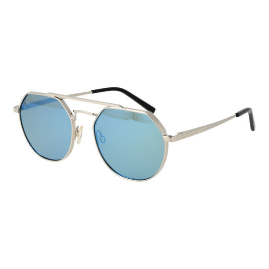 Sunglasses by Serengeti for unisex in metal silver showcases a ethereal silhouette, featuring silver coloured frame aviator full-rim frame design with polarized mirrored category-2-medium-tint lens for a ethereal finish.