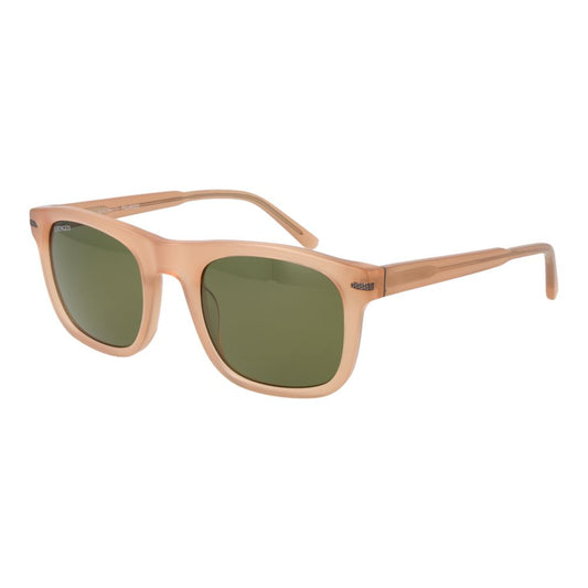 Sunglasses by Serengeti for men in acetate beige showcases a ethereal silhouette, featuring beige coloured frame full-rim square frame design with photochromatic polarized category-3-dark-tint lens for a ethereal finish.