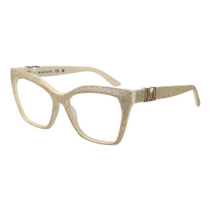 Eyeglasses Frames by Marciano by Guess for women in acetate gold showcases a refined full-frame frame design with a refined gold coloured frame finish for a refined and sophisticated look.