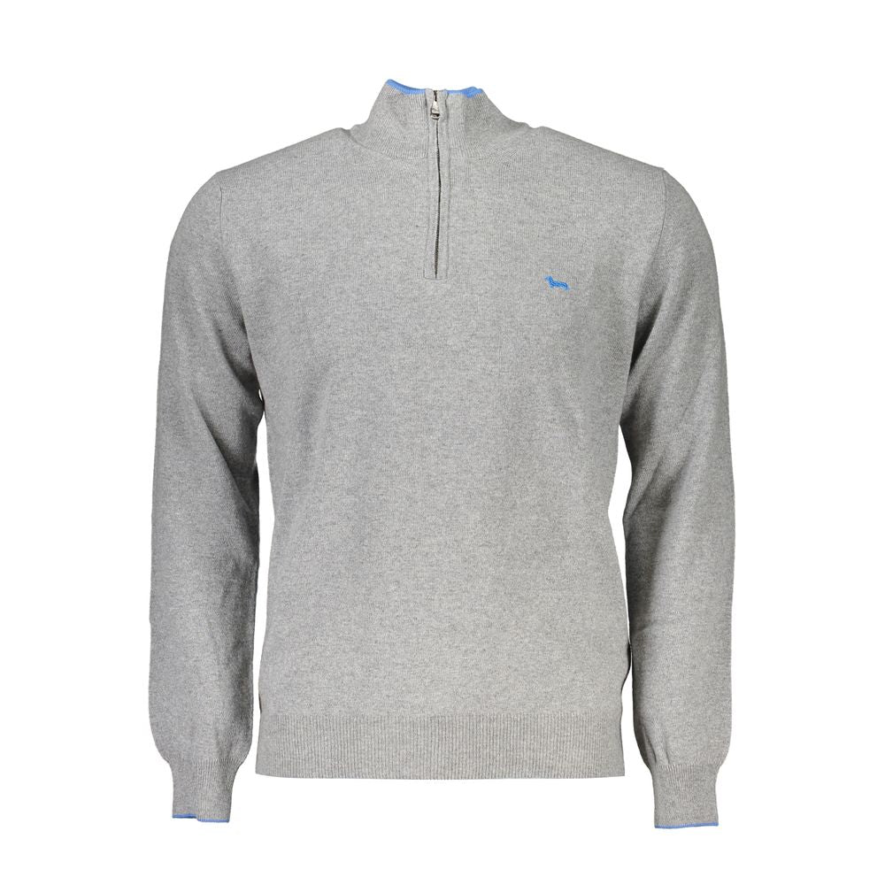 Sweatshirt by Harmont & Blaine for men in viscose cotton gray & signature features an exquisite silhouette, showcasing short-sleeve and crew neckline details for a exquisite look.