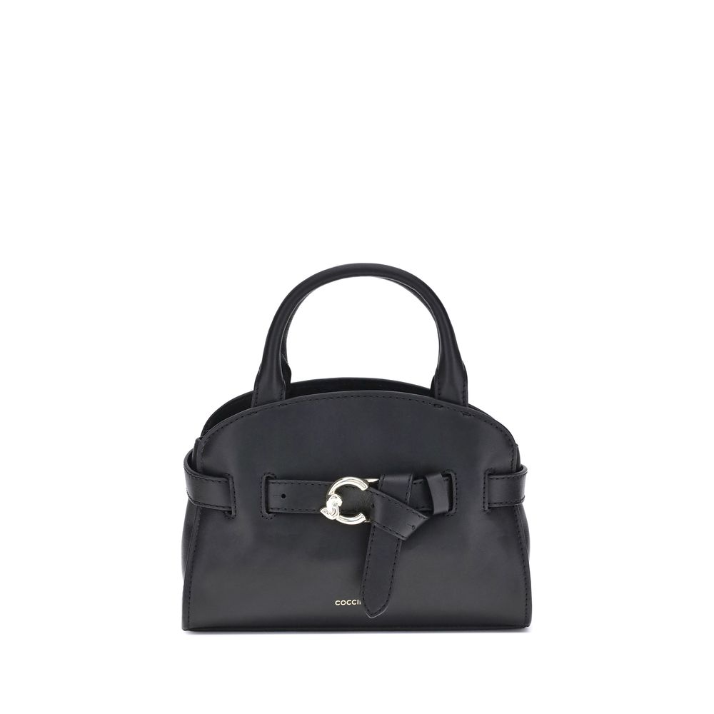 Crossbody Handbag by Coccinelle for women in bos taurus calf leather black & gold features a exquisite silhouette, showcasing a secure magnetic and exquisite built-in-compartments with versatile crossbody-strap, shoulder-strap, adjustable-strap & handle for a exquisite finish.