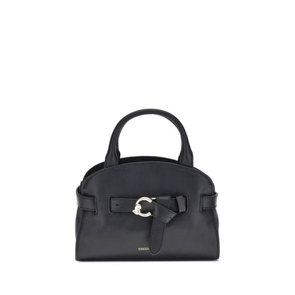 Crossbody Handbag by Coccinelle for women in bos taurus calf leather black & gold features a exquisite silhouette, showcasing a secure magnetic and exquisite built-in-compartments with versatile crossbody-strap, shoulder-strap, adjustable-strap & handle for a exquisite finish.