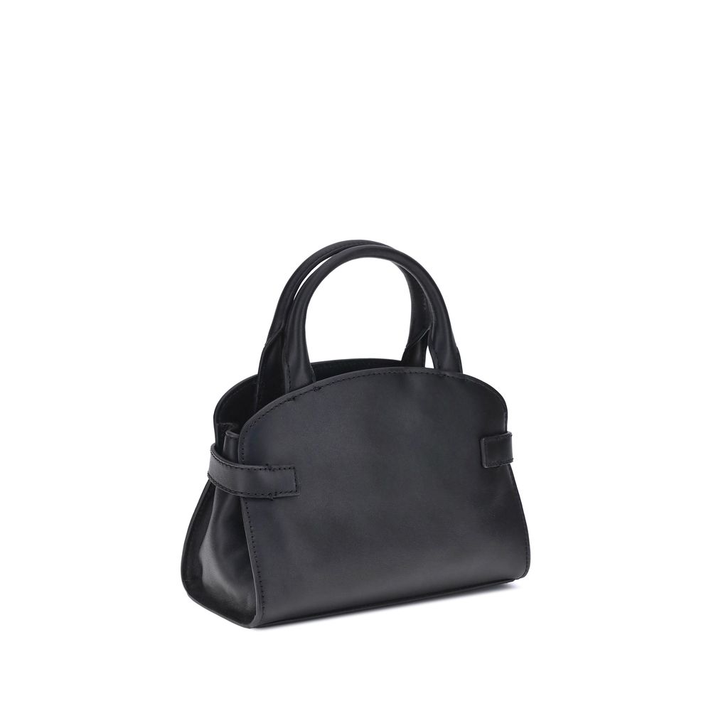 Crossbody Handbag by Coccinelle for women in bos taurus calf leather black & gold presents a ornamental silhouette, showcasing a secure magnetic, ample built-in-compartments, and versatile crossbody-strap, shoulder-strap, adjustable-strap & handle for a ornamental finish.